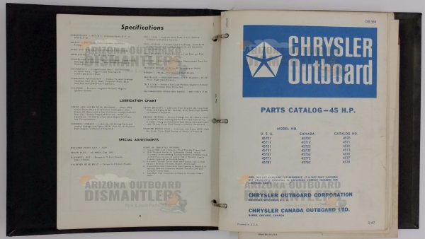 Chrysler Outboard Parts Catalog 45HP (OB887-1) – Vintage OEM Edition - Image 2