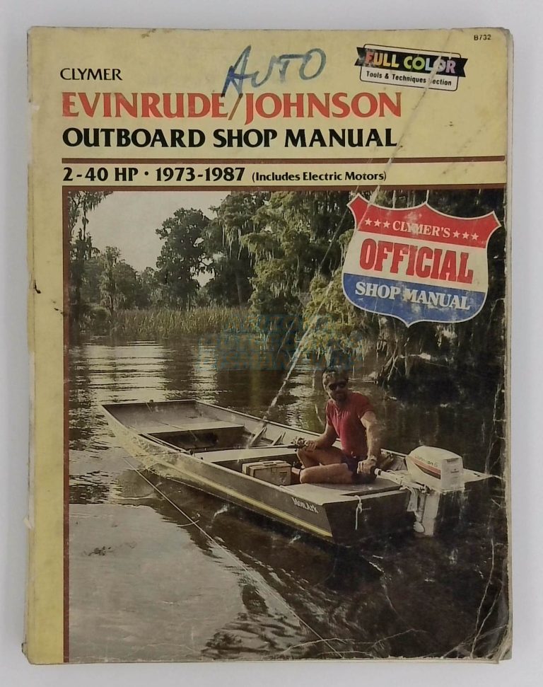 Evinrude Johnson Outboard Shop Manual 2-4 Hp 1973-1987