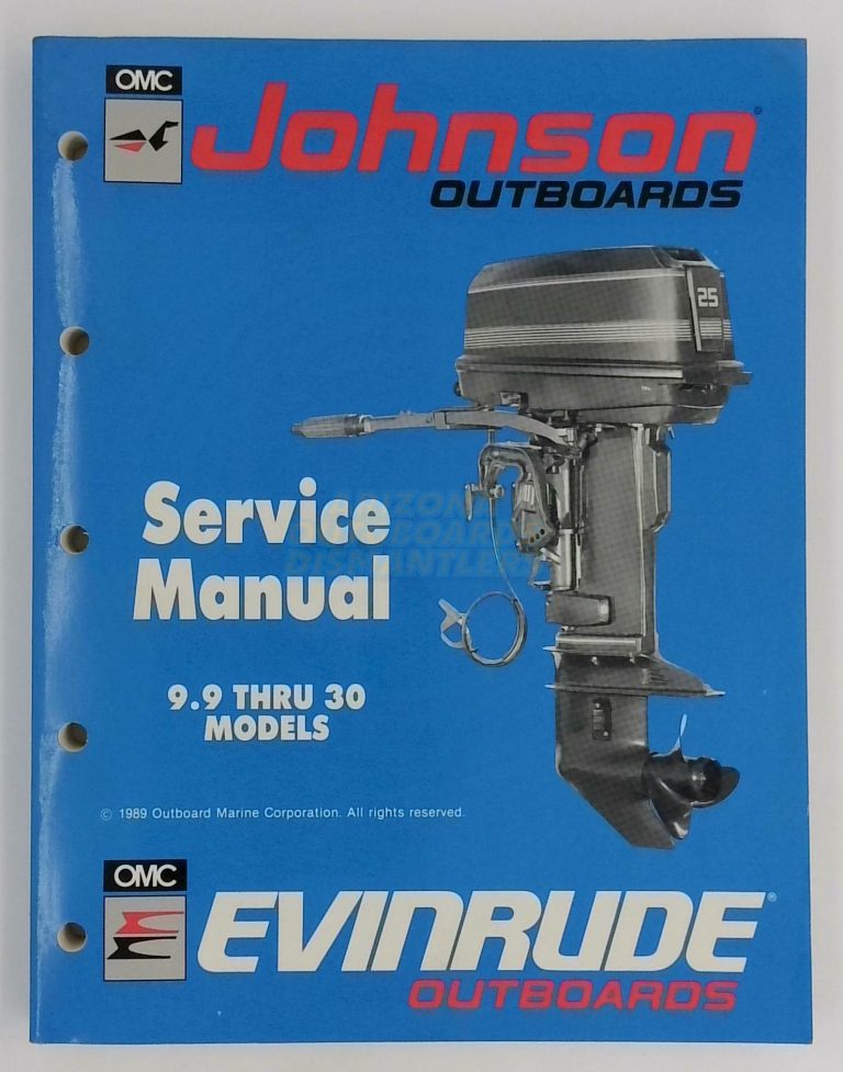 Johnson Evinrude Outboards Service Manual 9.9 Thru 30 Models