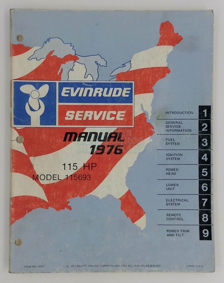 1976 Evinrude Outboard 115 Hp Service Manual