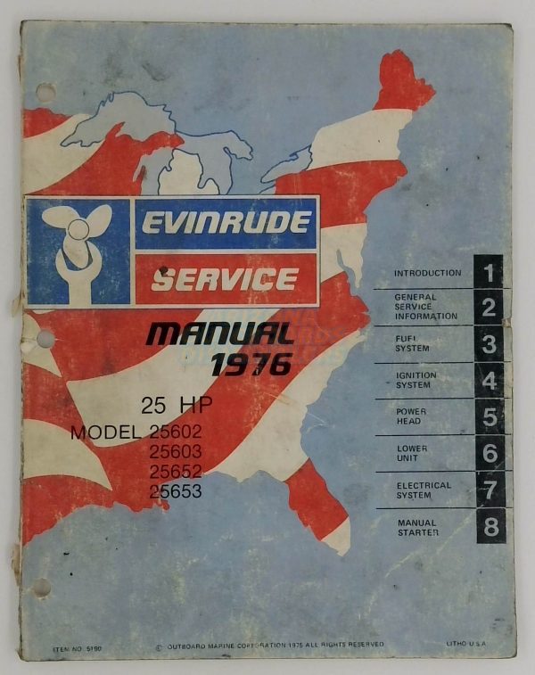 Evinrude Service Manual 1976 25Hp