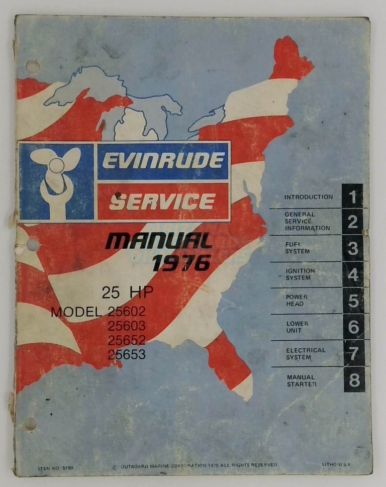 Evinrude Service Manual 1976 25Hp