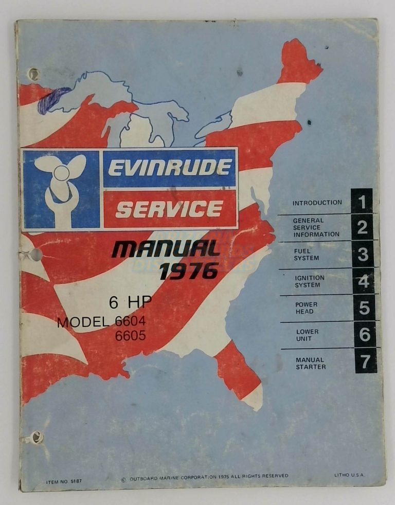 1976 Evinrude 6 Hp Service Manual