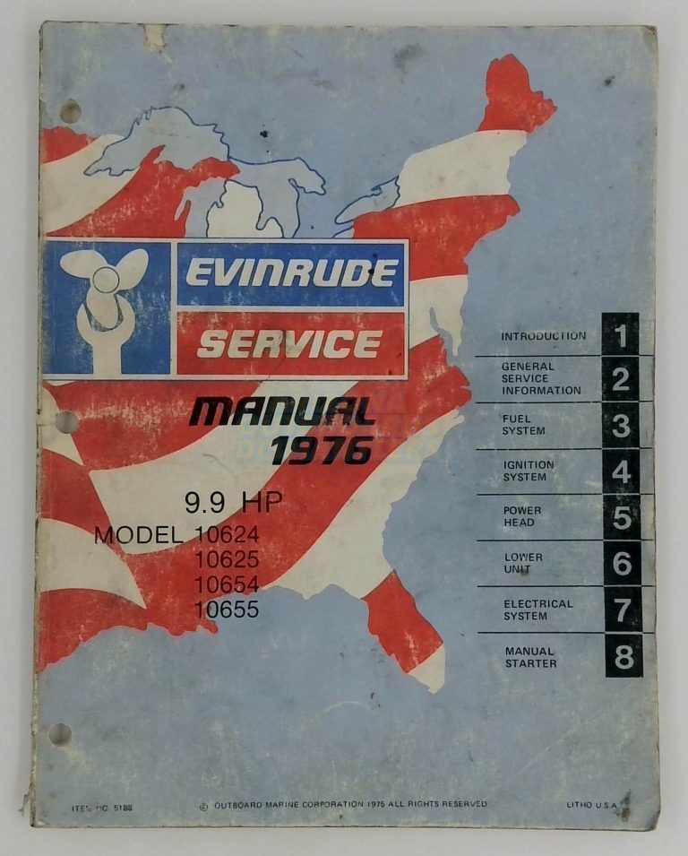 1976 Evinrude 9.9 Hp Service Manual