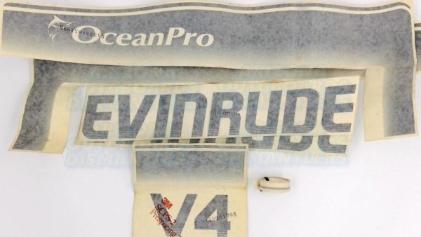 EVINRUDE V4 COWLING DECALS NOS