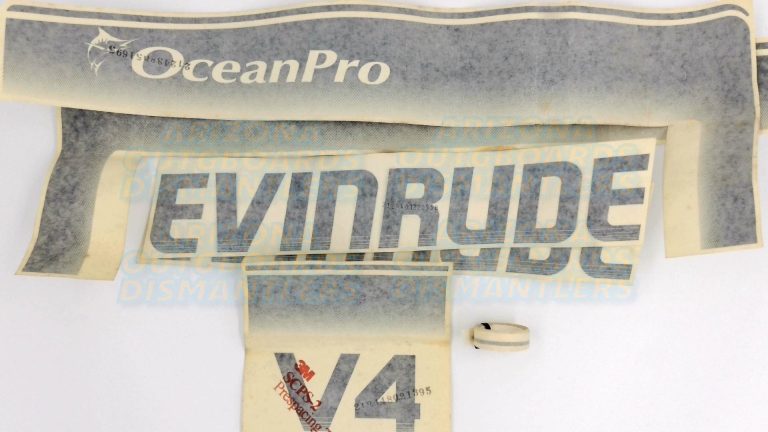 EVINRUDE V4 COWLING DECALS NOS