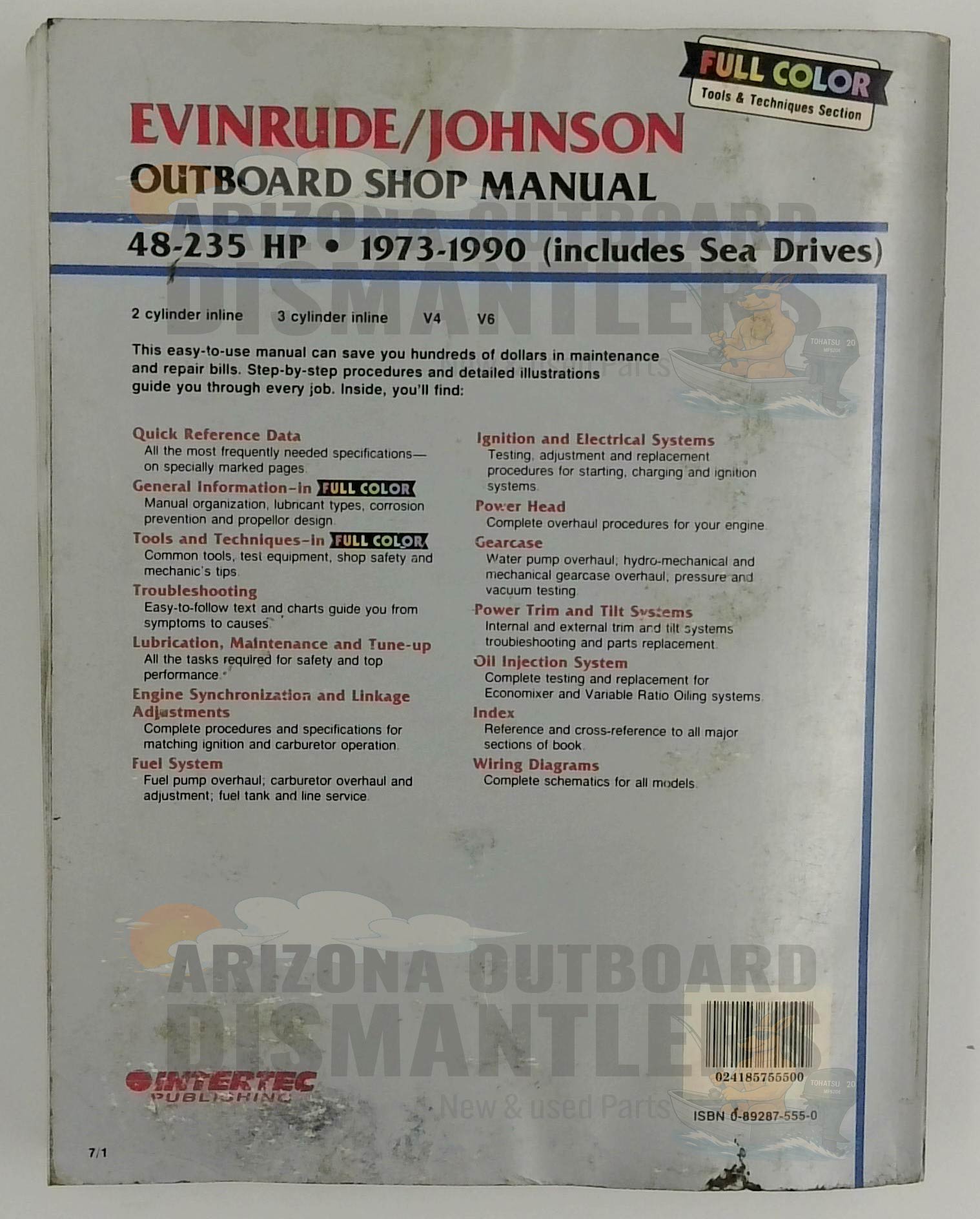 Evinrude/Johnson outboard shop manual 48-235Hp 1973-1990 – Johnson - Image 3