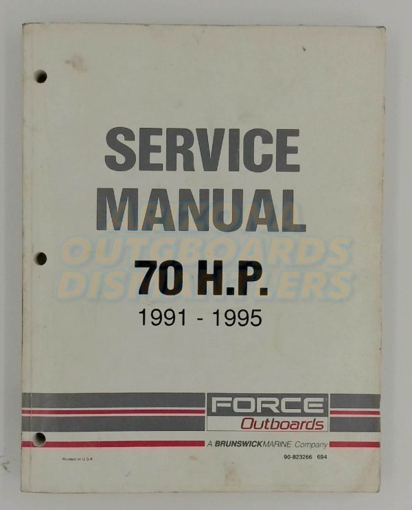 Force Outboards Service Manual 70HP 1991/1995