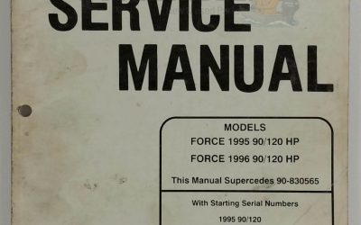 Force Outboards Service Manual – 90/120 HP (1995 to 1996) | P/N 90-832749