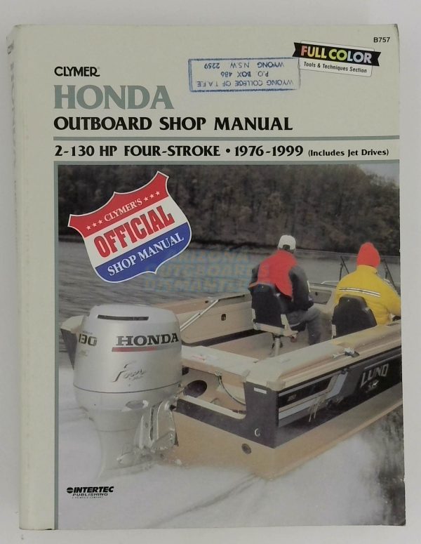 Honda Outboard Shop Manual 2-130 Hp Four Stroke 1976-1999
