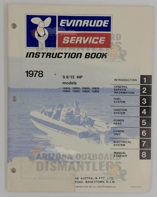 096504 Instruction Book – 1978 Evinrude 9.9/15HP