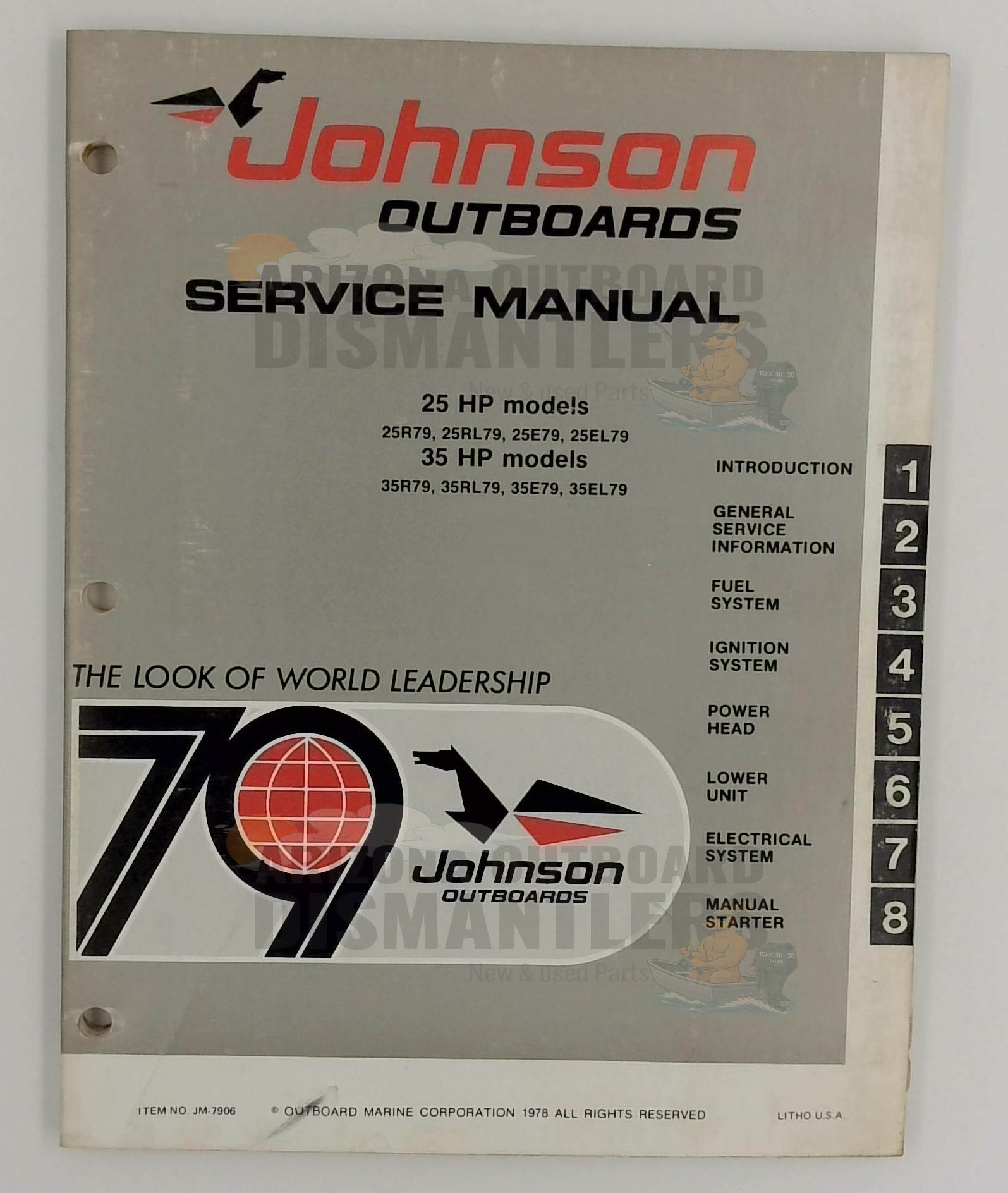 JM-7906 – 25/35HP Models 1978 Service Manual – Johnson