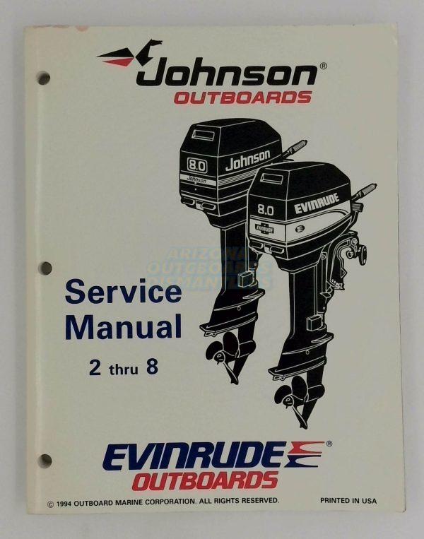 Johnson Evinrude Service Manual 2 Thru 8, EO