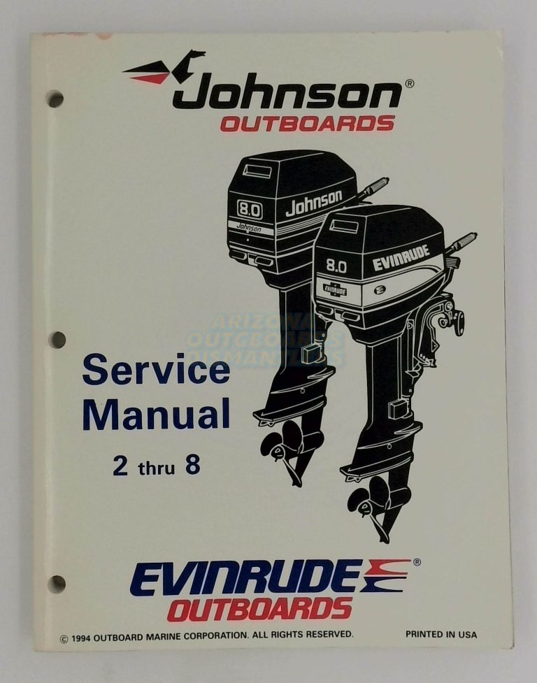 Johnson Evinrude Service Manual 2 Thru 8, EO