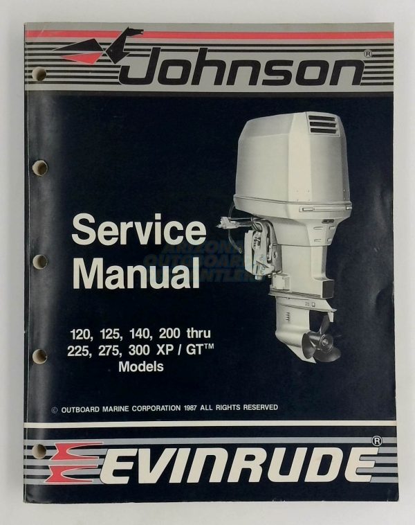 Johnson Evinrude Outboards Service Manual 120/125/140/200 Thru 225/275/300 XP/GT