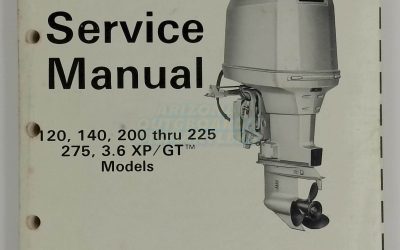 Johnson Evinrude 120/140/200 thru 225 275 3.6XP/GT Models Service Manual
