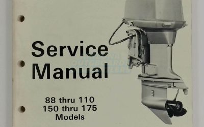 Johnson Evinrude Outboards Service Manual 88 Thru 110, 150 Thru 175, CU