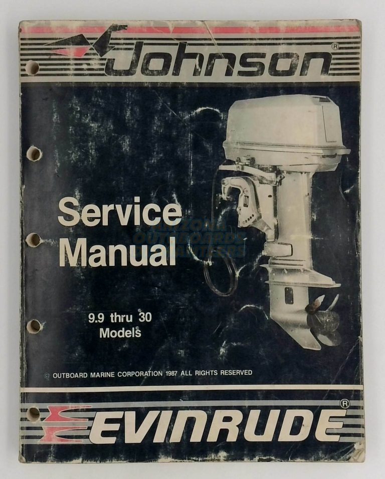 Johnson Evinrude Outboards Service manual 9.9 Thru 30 Hp, CC