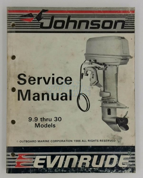 Johnson Evinrude Outboards Service Manual 88 Thru 110, 150 Thru 175, CU