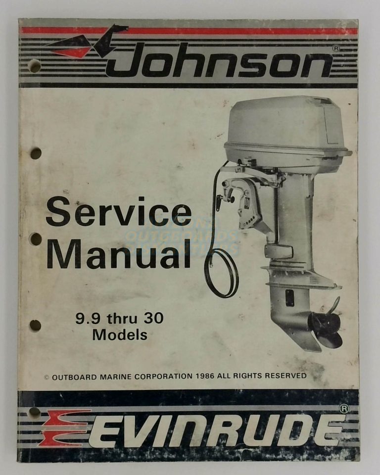 Johnson Evinrude Outboards Service Manual 88 Thru 110, 150 Thru 175, CU