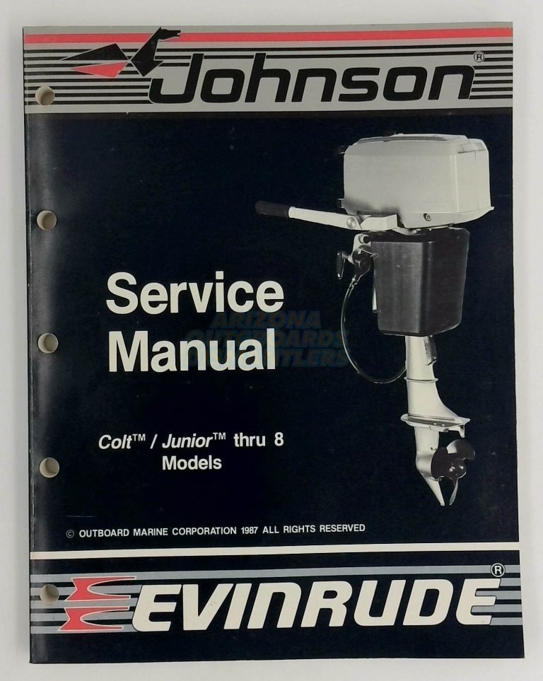 Johnson Evinrude Outboards Service Manual Colt/ Junior Thru 8 CC