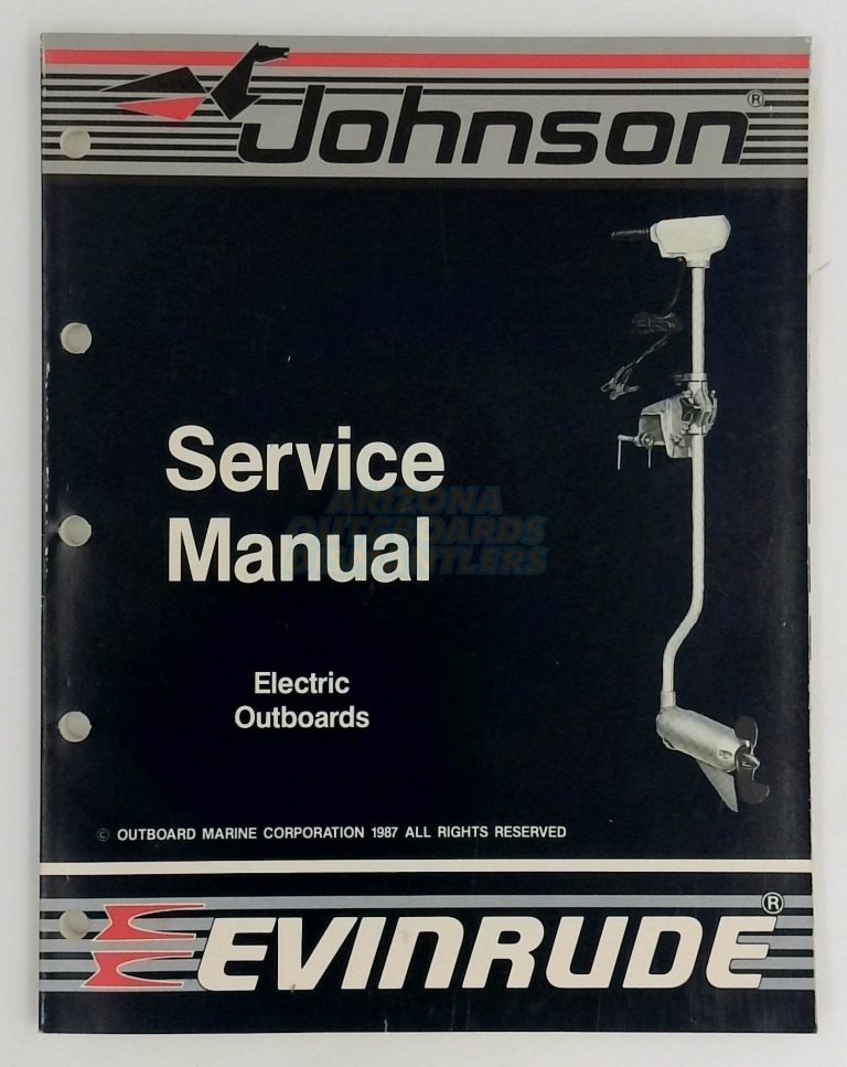 Johnson Evinrude Outboard Service Manual Electric Outboards