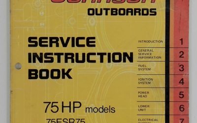Johnson Outboards 1975 Service Instruction Book – 75HP Models 75ESR75 / 75ESLR75