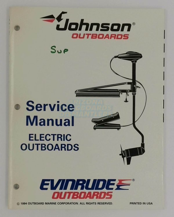 Johnson Evinrude Outboard Electric Outboards Service Manual