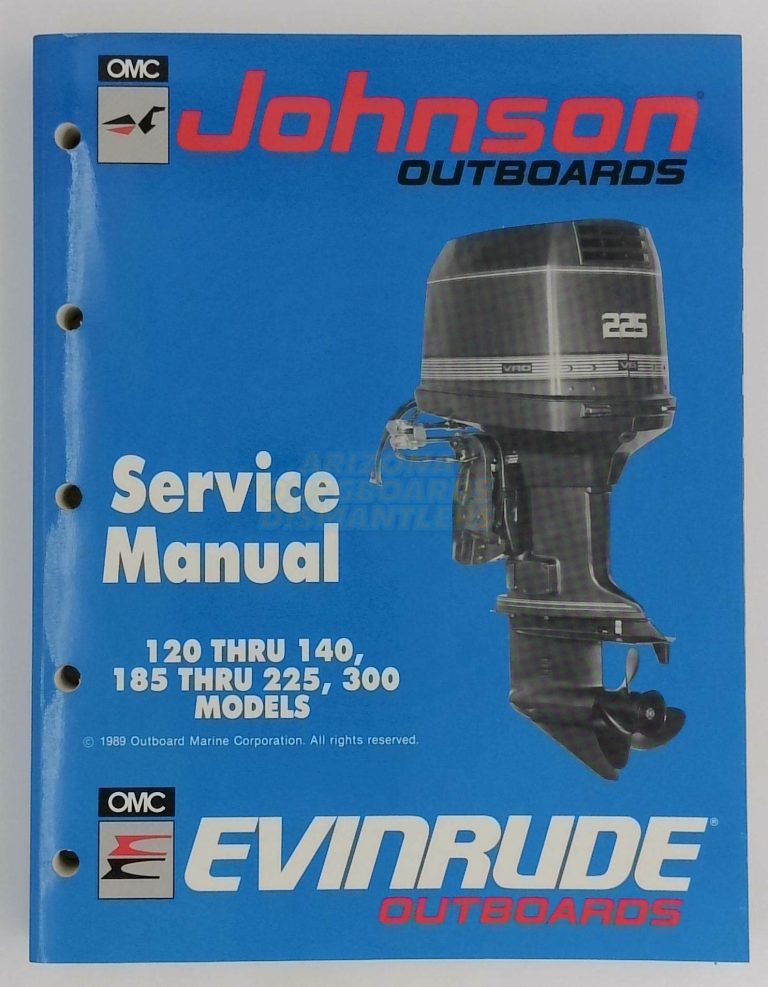 Johnson Evinrude Outboard Service Manual 120 Thru 140/185 Thru 225/250/300
