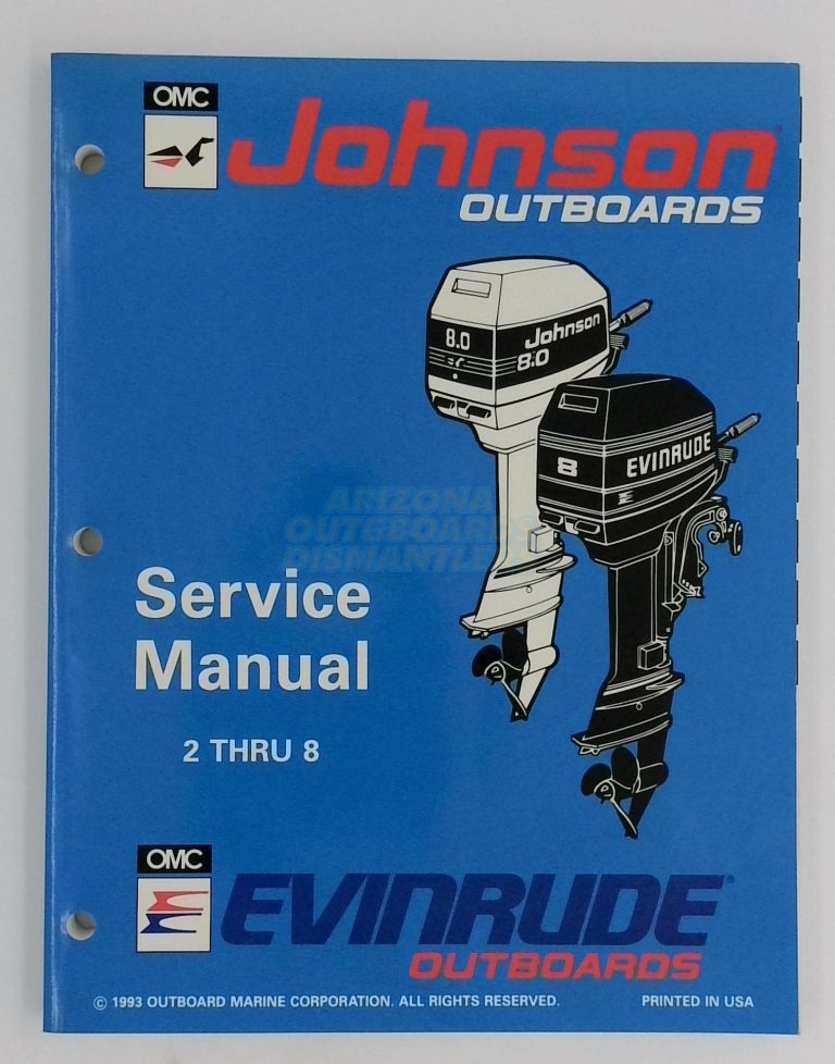 Johnson Evinrude Outboards Service Manual 2 Thru 8
