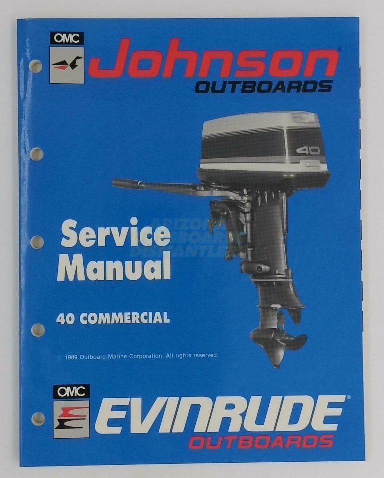Johnson Evinrude Outboards Service Manual 40 Commercial