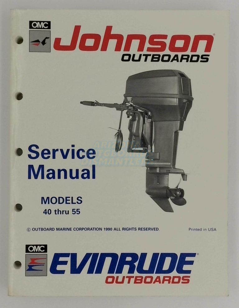 Johnson Evinrude Outboards 40 Thru 55 Service Manual