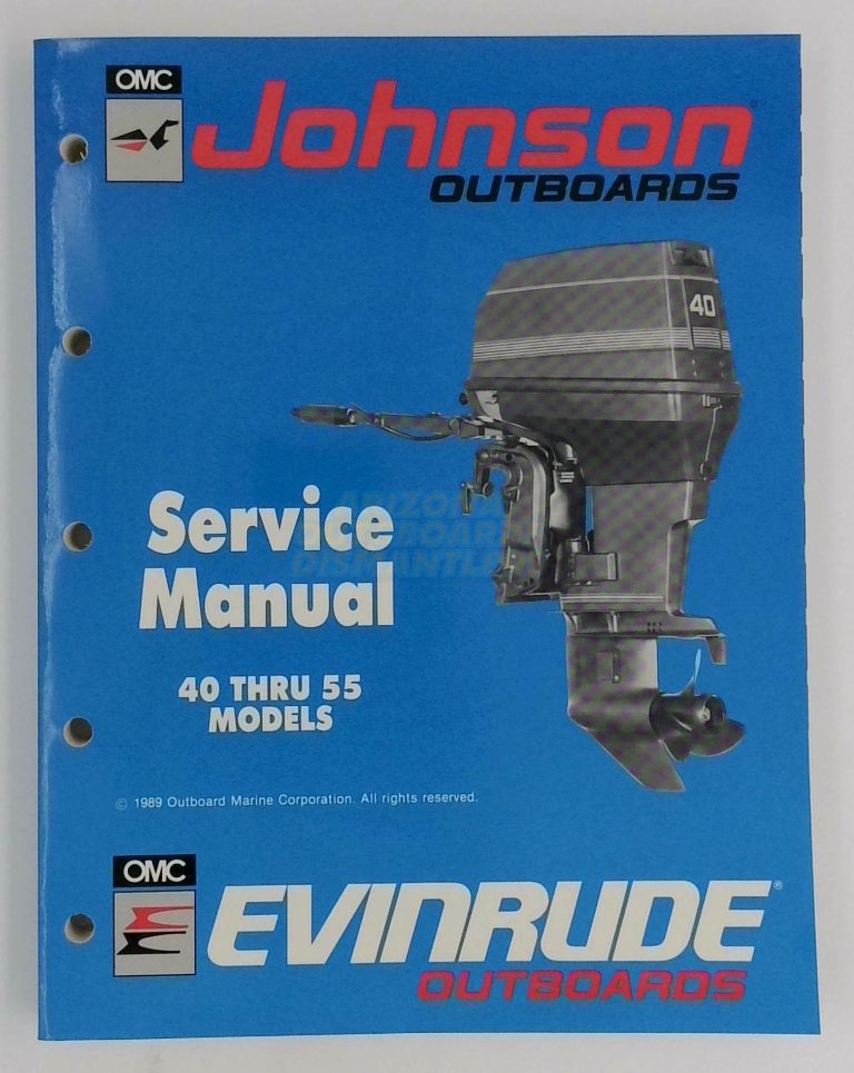 Johnson Evinrude Outboards Service Manual 40 Thru 55, ES