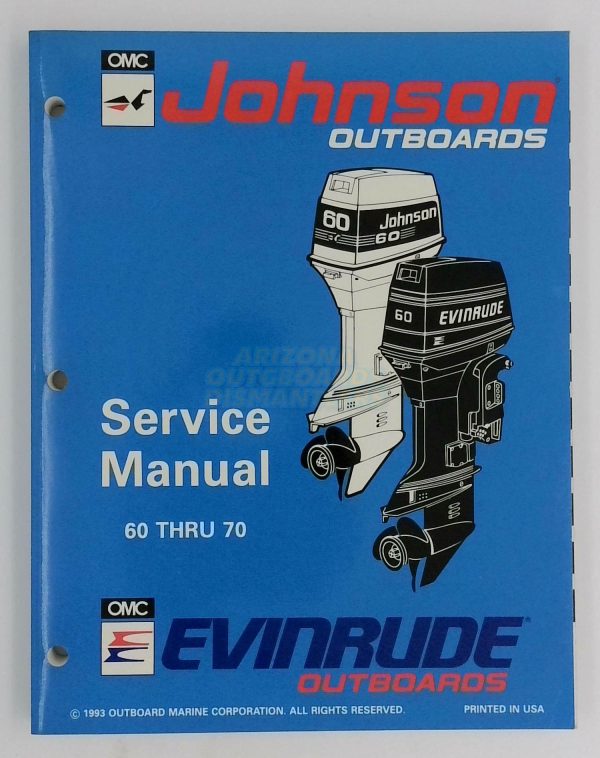 Johnson Evinrude Outboards Service Manual 60 Thru 70
