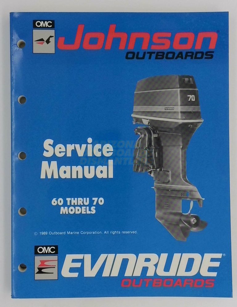 Johnson Evinrude Outboards Service Manual 60 Thru 70, ES