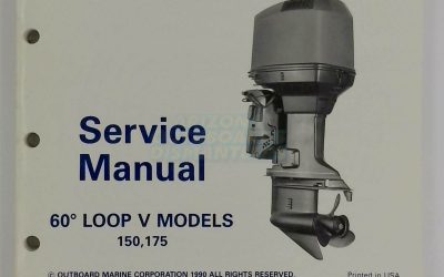 Johnson Evinrude Outboard Service Manual 60 c Loop V Models 150/175 Models, EL