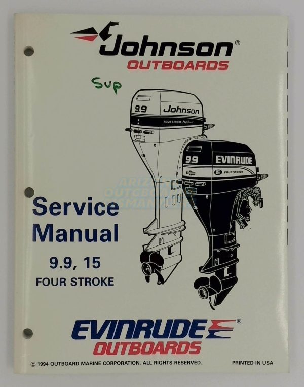 Johnson Evinrude Outboards 9.9-15 Hp Four Stroke Service Manual