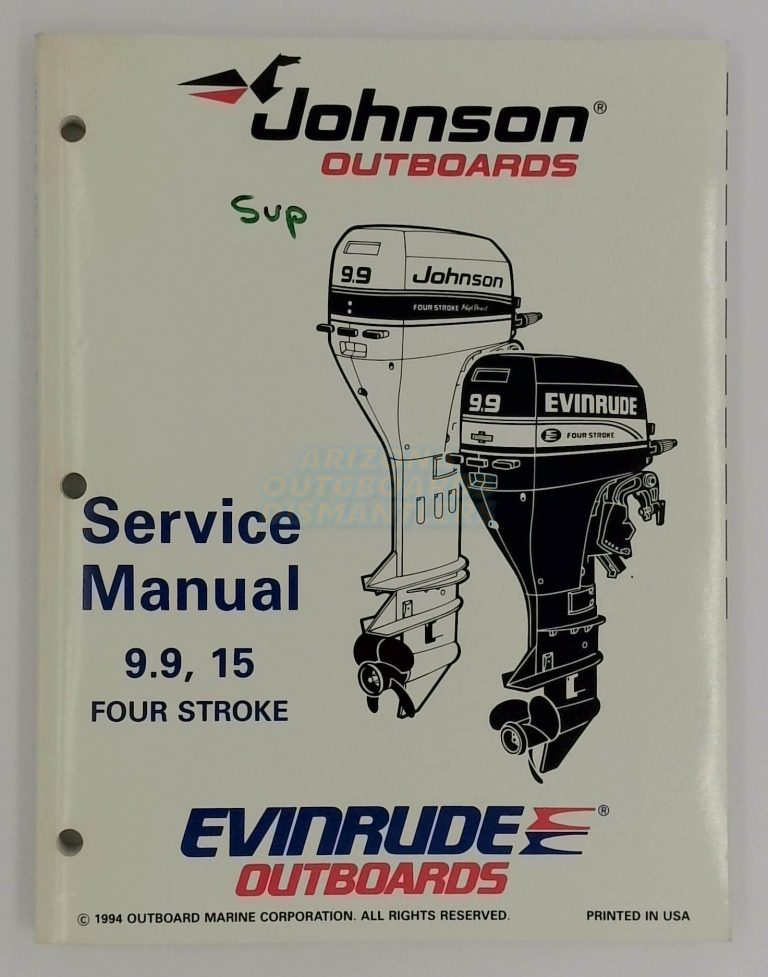 Johnson Evinrude Outboards 9.9-15 Hp Four Stroke Service Manual