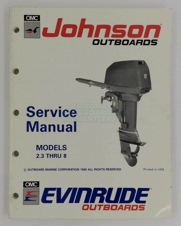 Johnson Evinrude Outboard Service Manual 2.3 Thru 8, EL