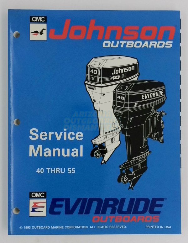 Johnson Evinrude Outboards Service Manual 40 Thru 55