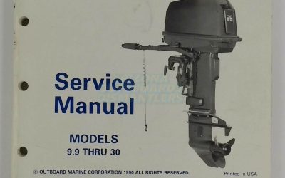 Johnson Evinrude Outboard Service Manual 9.9 Thru 30 EL