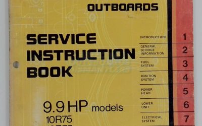Johnson Outboards 1975 9.9 Hp Service Instruction Book