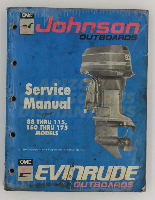 OMC Johnson Evinrude Service Manual 88 Thru 115, 150 Thru 175 HP