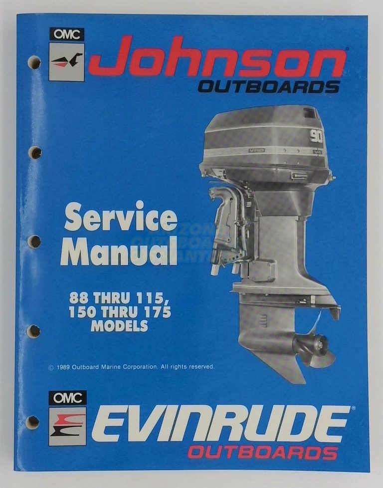 Johnson Evinrude Outboards Service Manual 88 Thru 115, 150 Thru 175