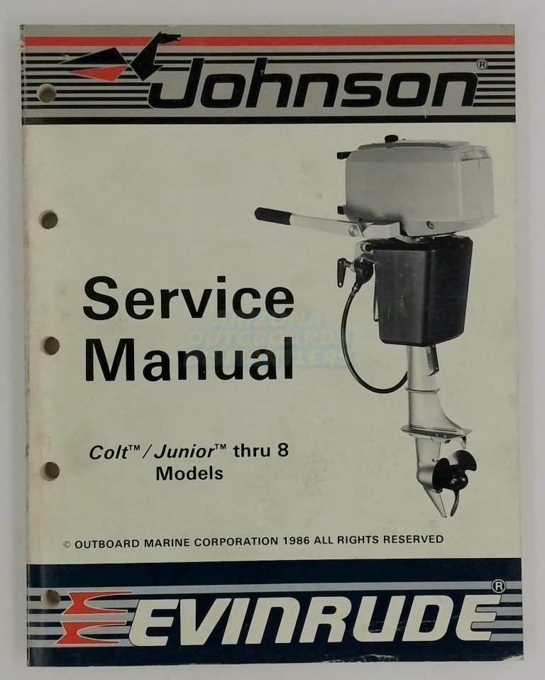 Johnson Evinrude Service Manual Colt/ Junior Thru 8, CU