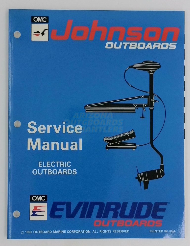 Johnson Evinrude Outboard Service Manual Electrical Outboard