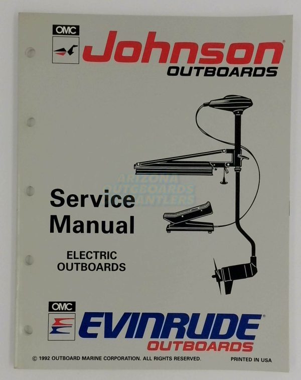 Johnson Evinrude Outboard Service Manual Electric Outboards