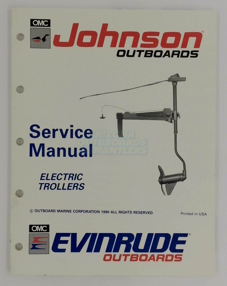 Johnson Evinrude Outboards Electric Trollers Service Manual