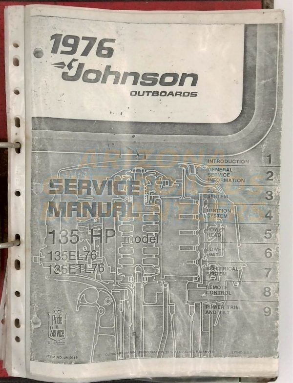 Johnson Service Manual 135 HP