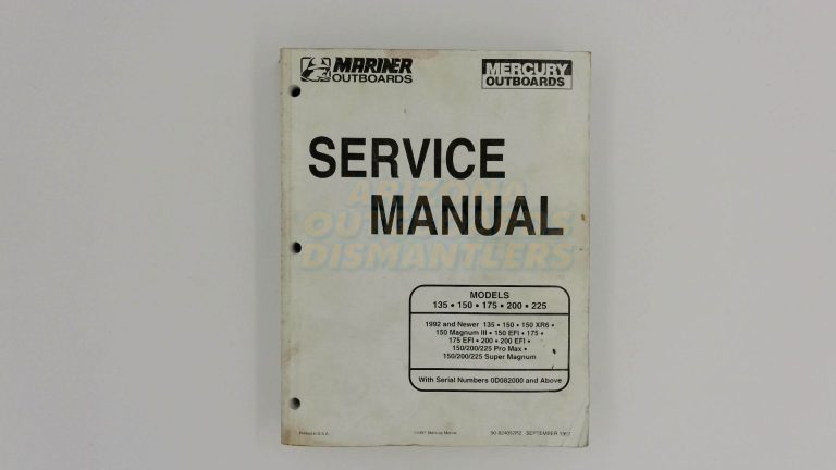 Mercury Mariner Service Manual 135/150/175/200/225